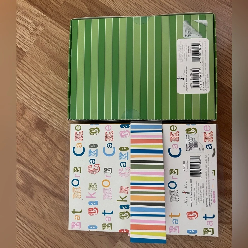 Williams Sonoma cupcake decorating kits.